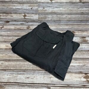 Duluth Trading Co Mens Black Flex Dry‎ on the Fly Cargo Pants 42x38 Actual